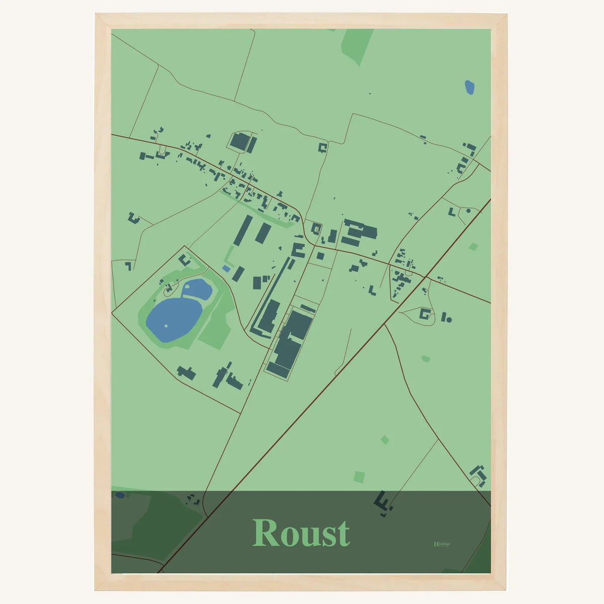Roust plakat – Firkantet 2026 – Lys pastel grøn
