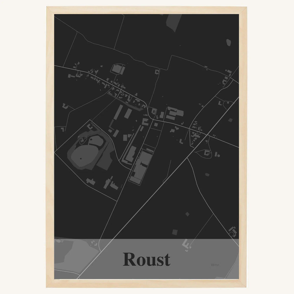 Roust plakat – Firkantet 2026 – Mørk grå