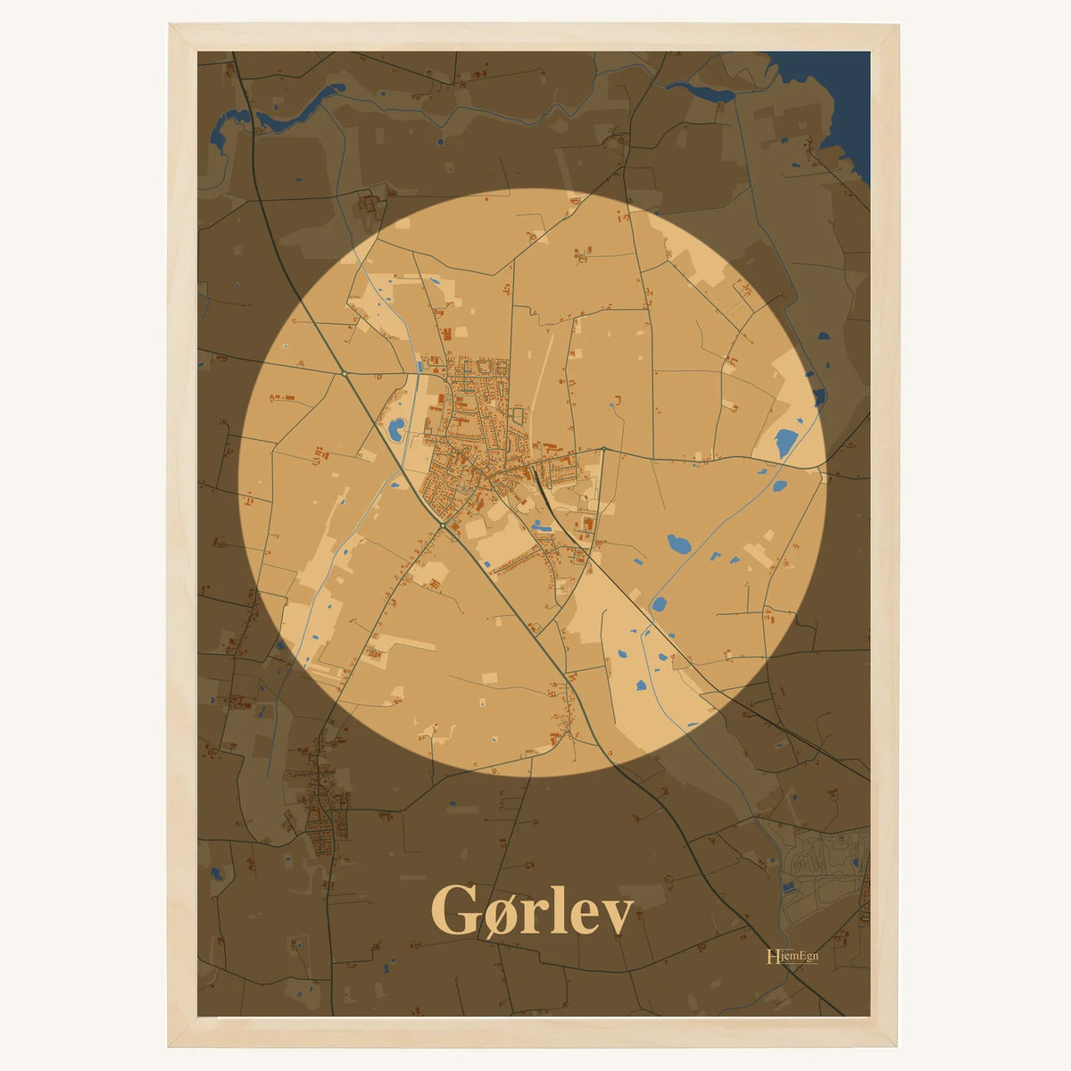 Gørlev plakat – Centrum 2026 – Lys pastel brun