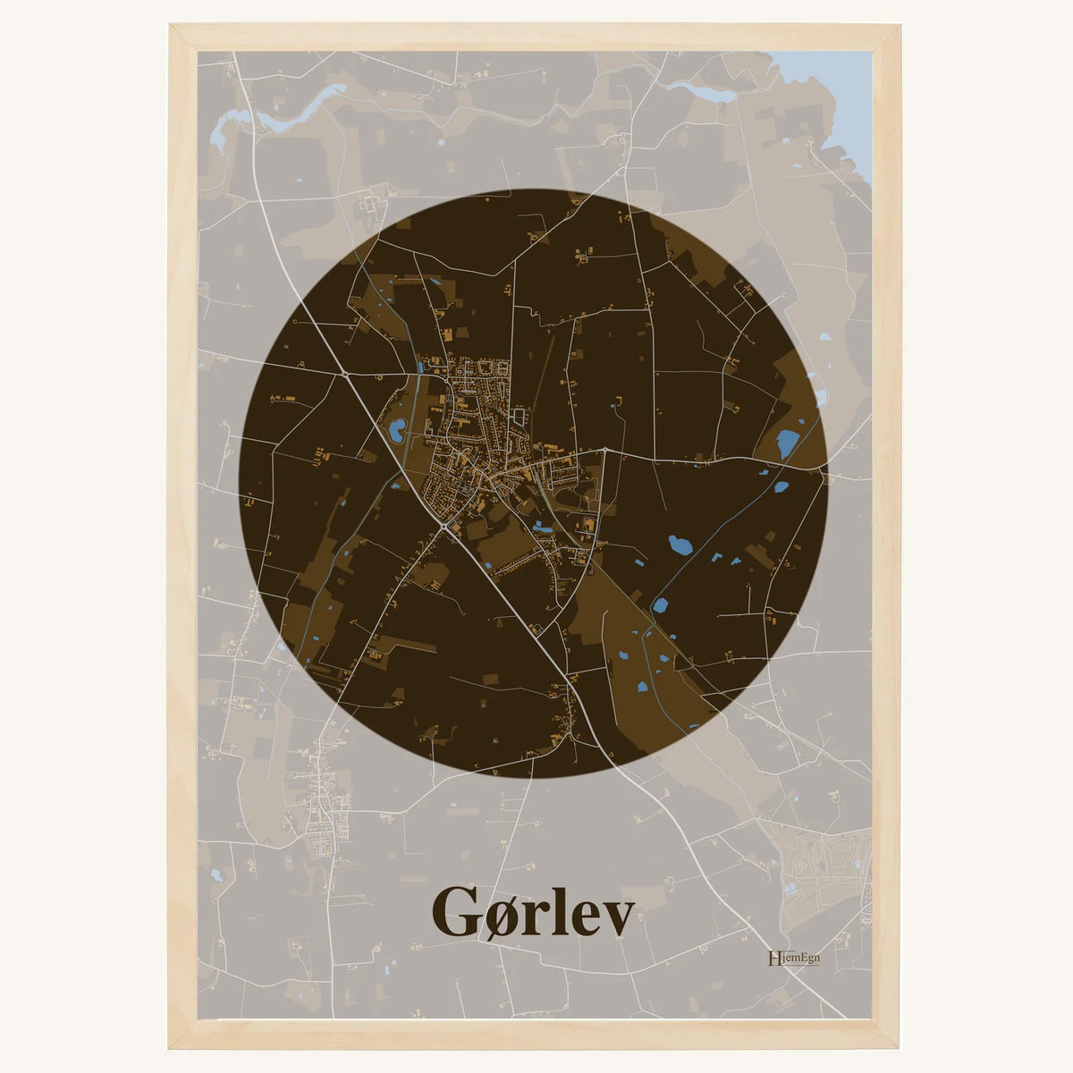 Gørlev plakat – Centrum 2026 – Mørk brun