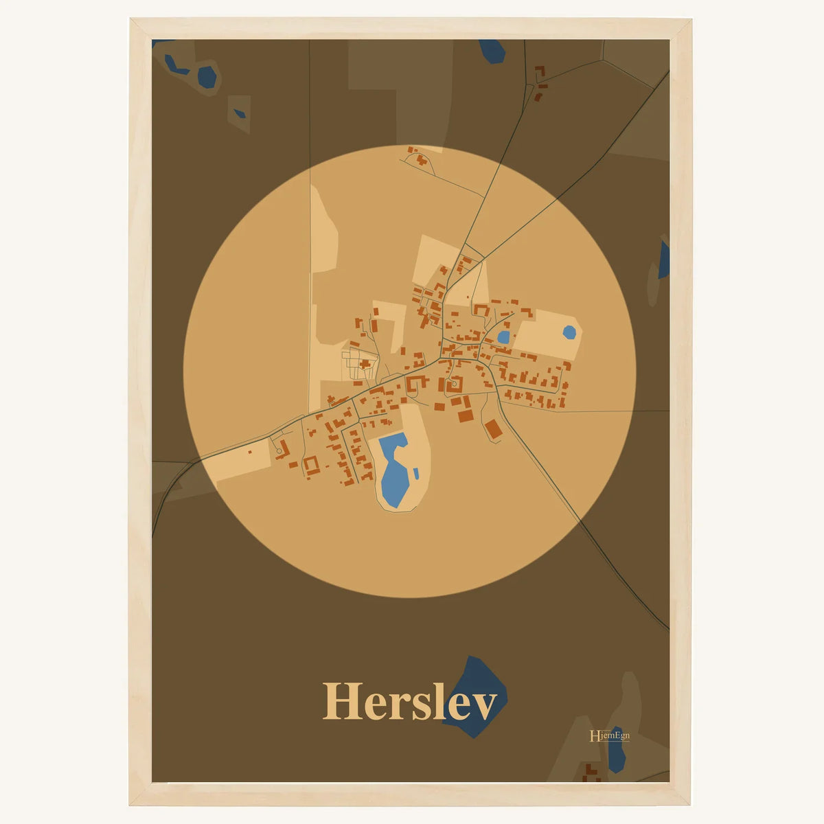 Herslev plakat – Centrum 2026 – Lys pastel brun