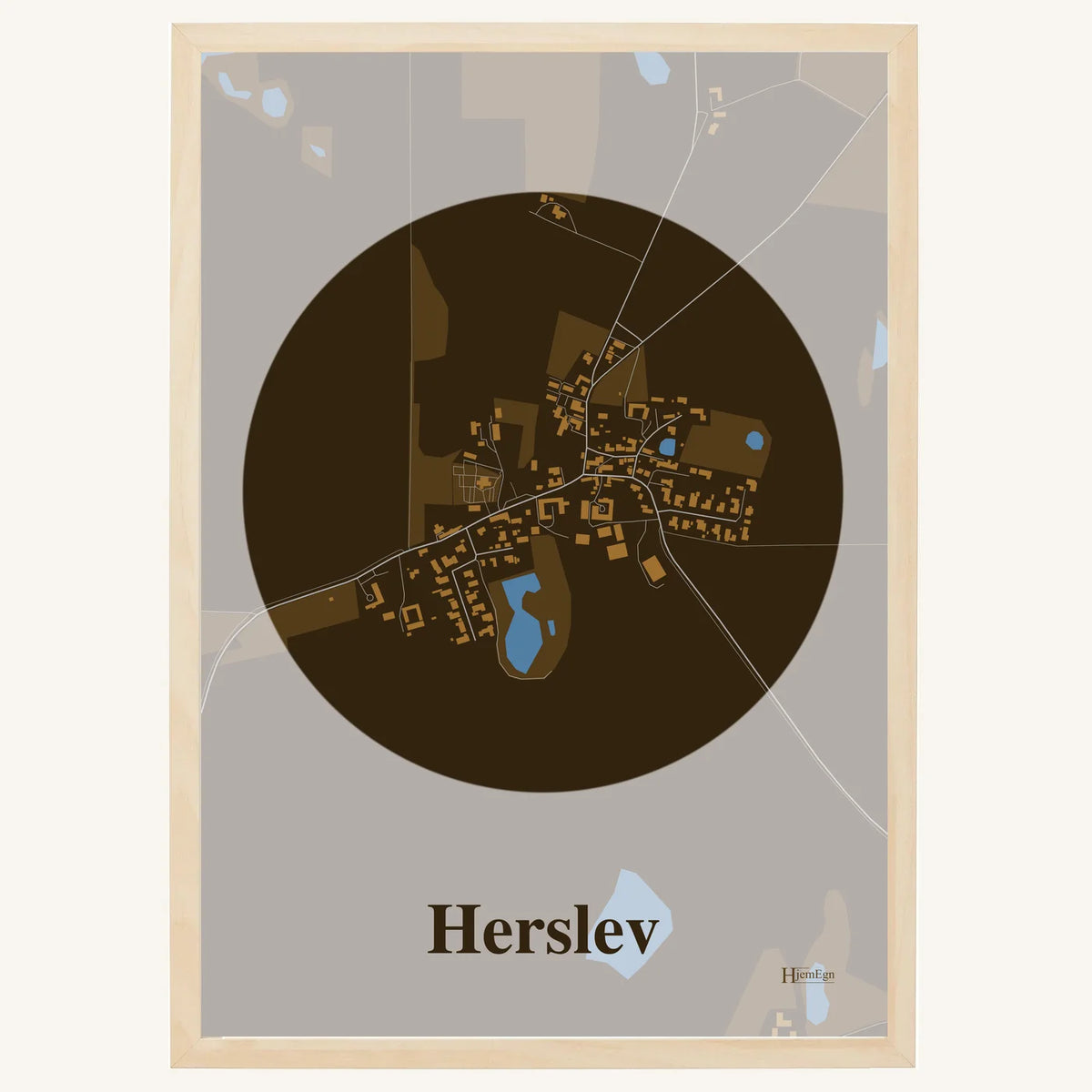 Herslev plakat – Centrum 2026 – Mørk brun