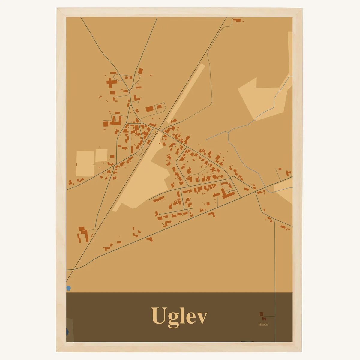 Uglev plakat – Firkantet 2026 – Lys pastel brun