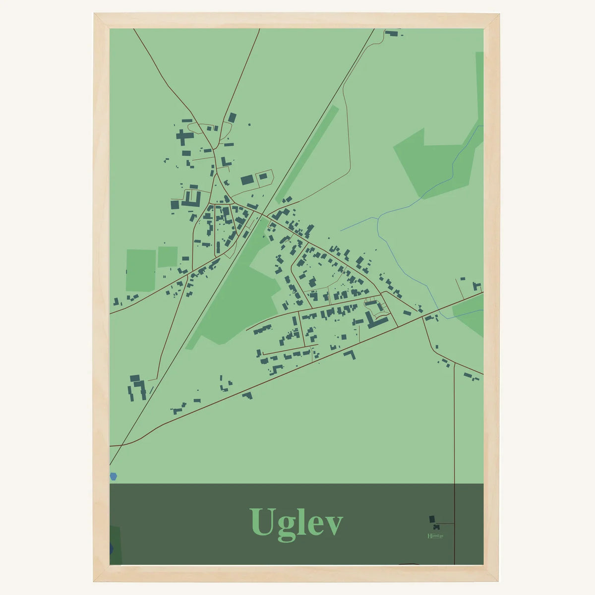 Uglev plakat – Firkantet 2026 – Lys pastel grøn