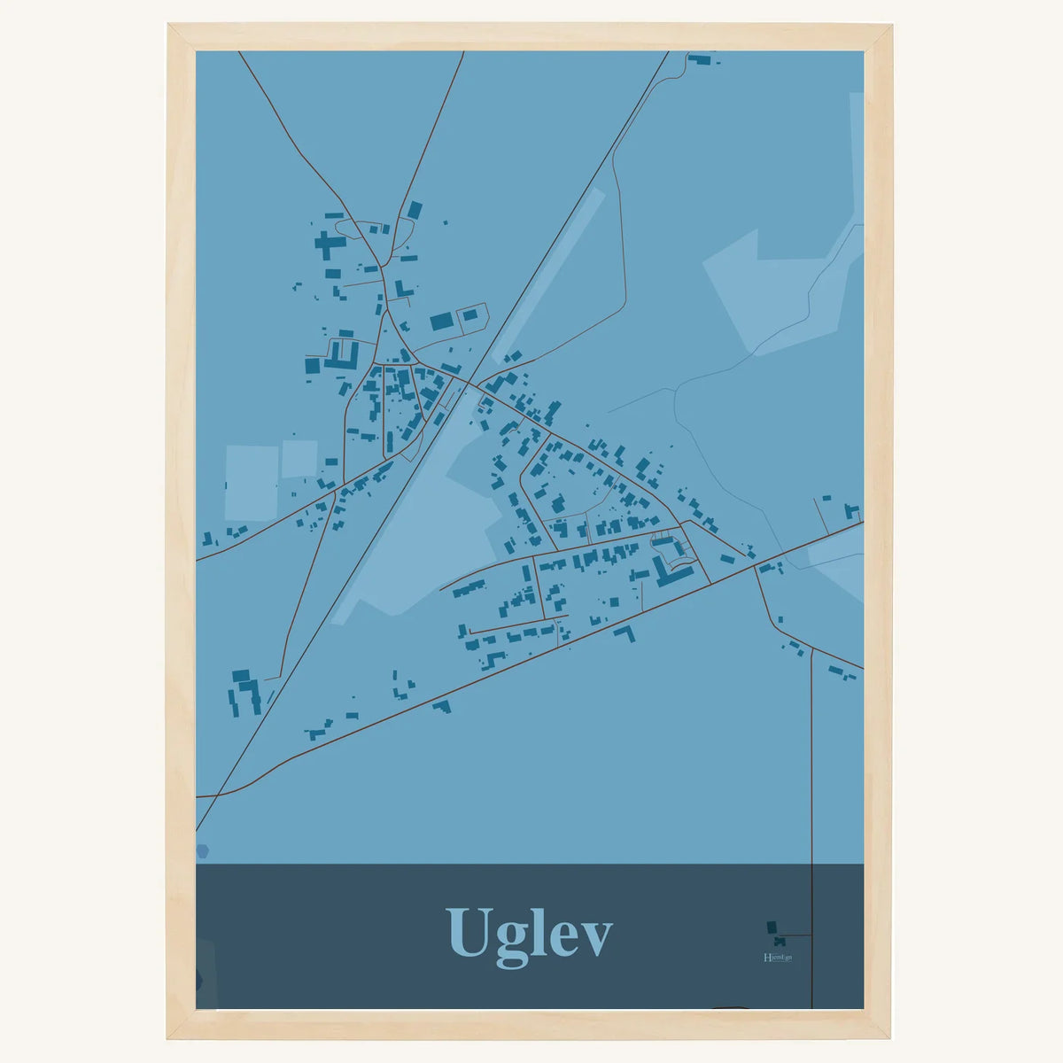 Uglev plakat – Firkantet 2026 – Lys pastel blå