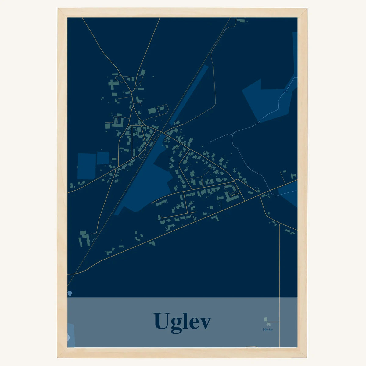 Uglev plakat – Firkantet 2026 – Mørk blå