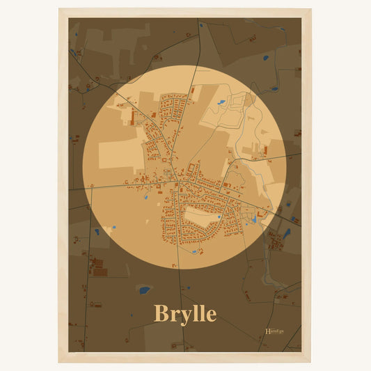 Brylle Plakat – Lys pastel brun