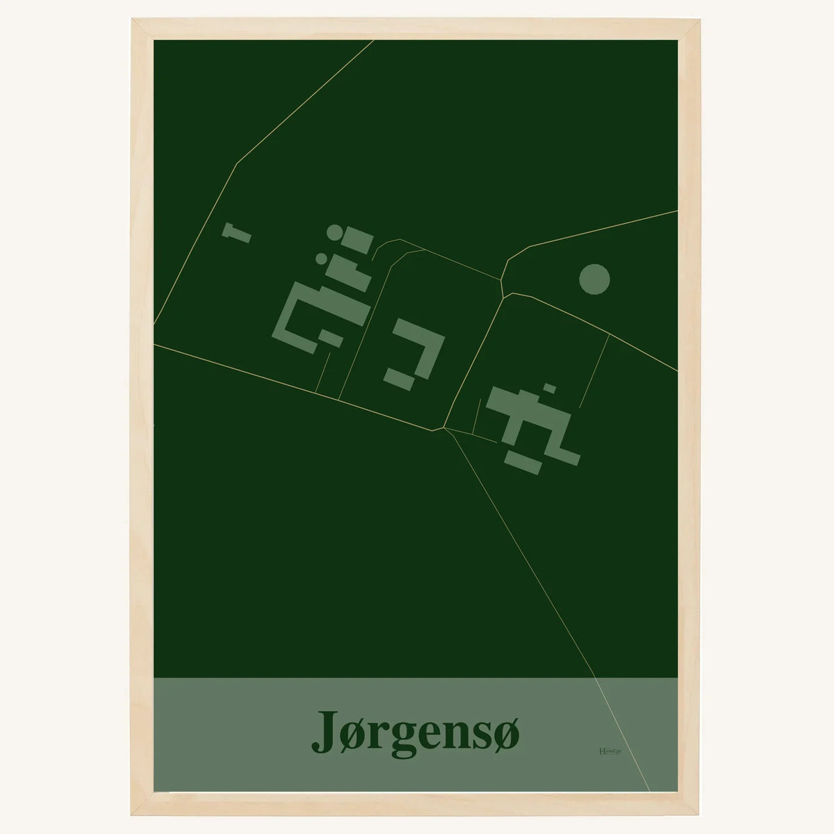 Jørgensø plakat – Firkantet 2026 – Mørk grøn