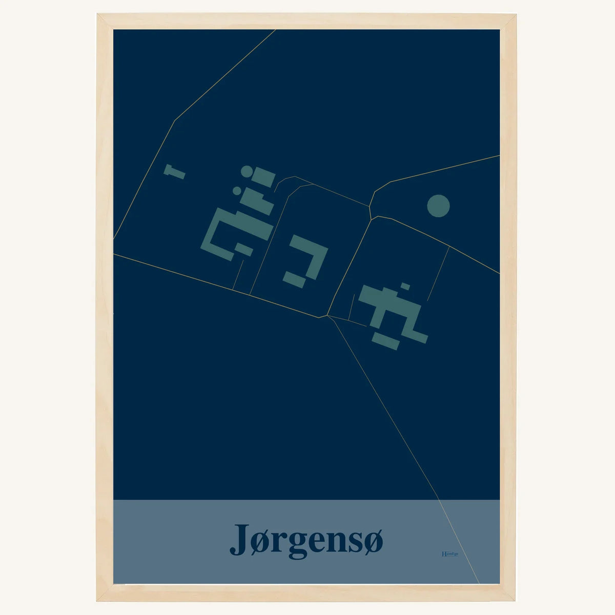 Jørgensø plakat – Firkantet 2026 – Mørk blå