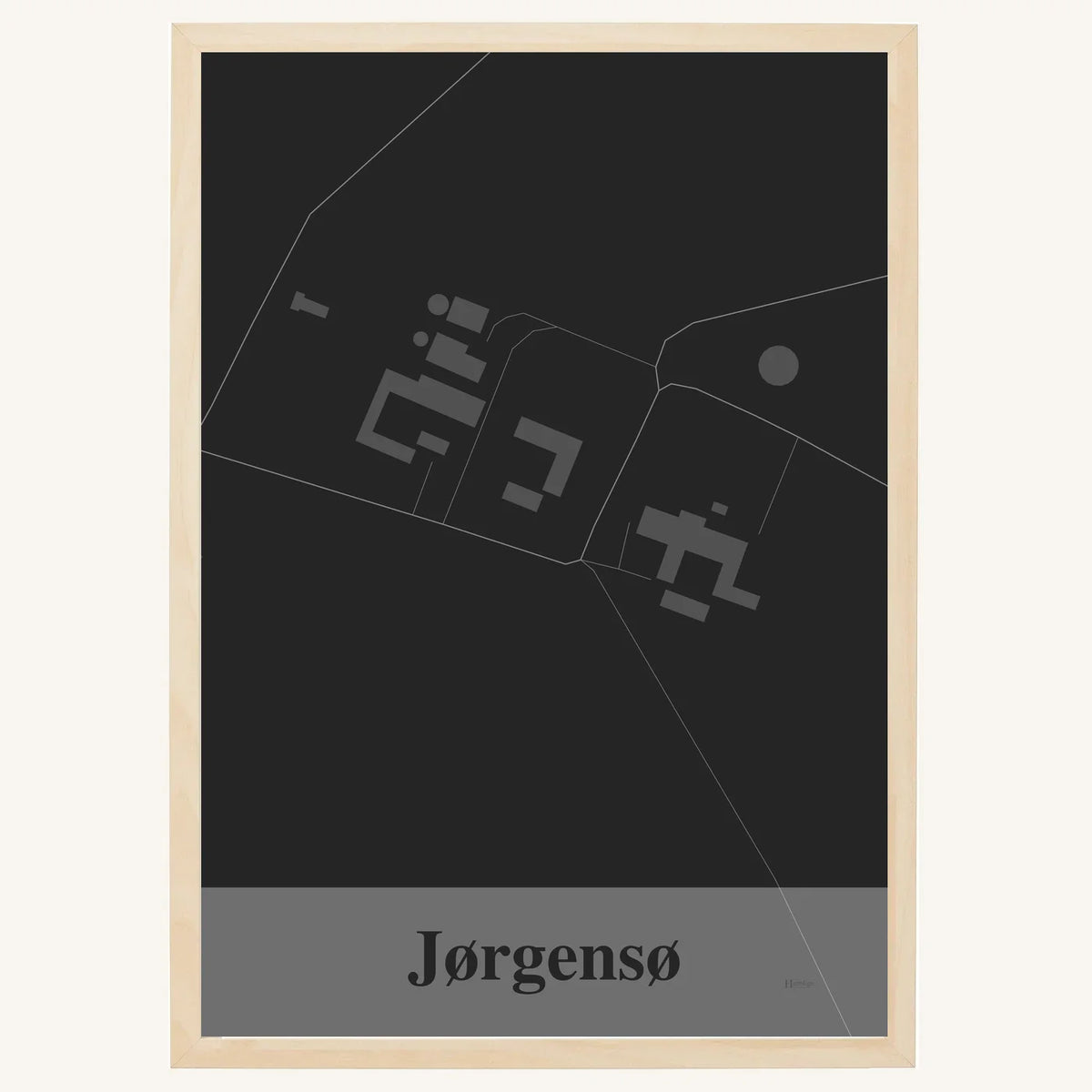 Jørgensø plakat – Firkantet 2026 – Mørk grå