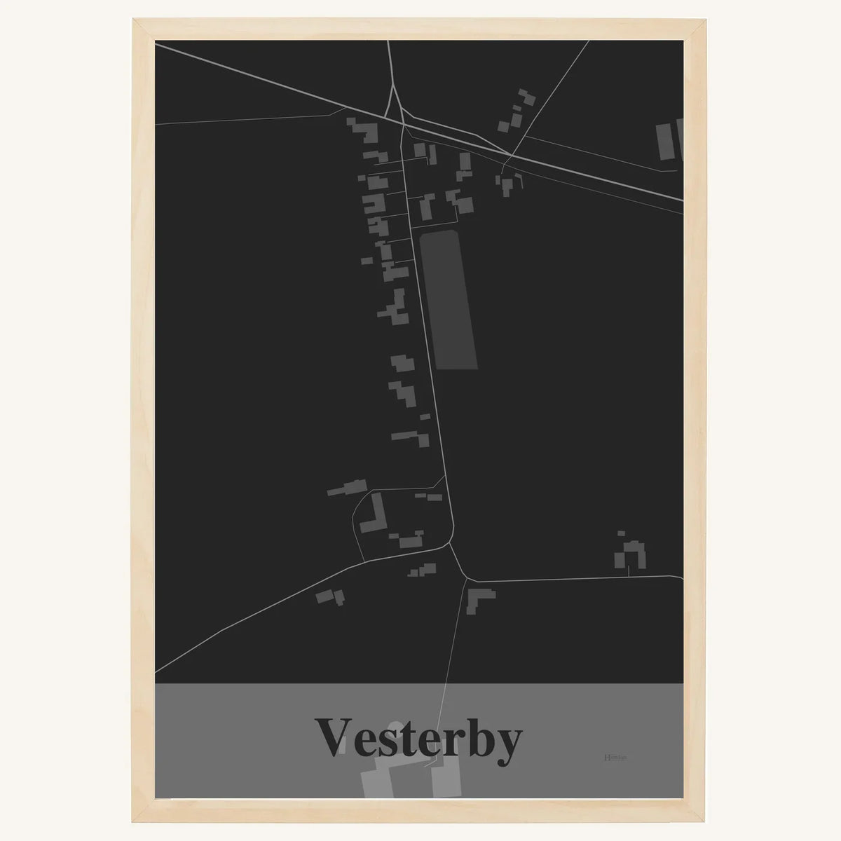 Vesterby plakat – Firkantet 2026 – Mørk grå