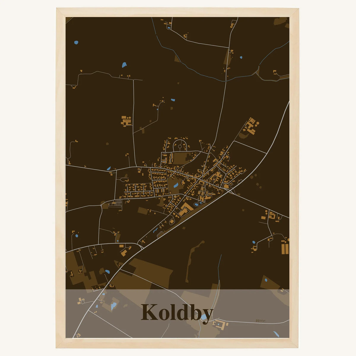 Koldby plakat – Firkantet 2026 – Mørk brun
