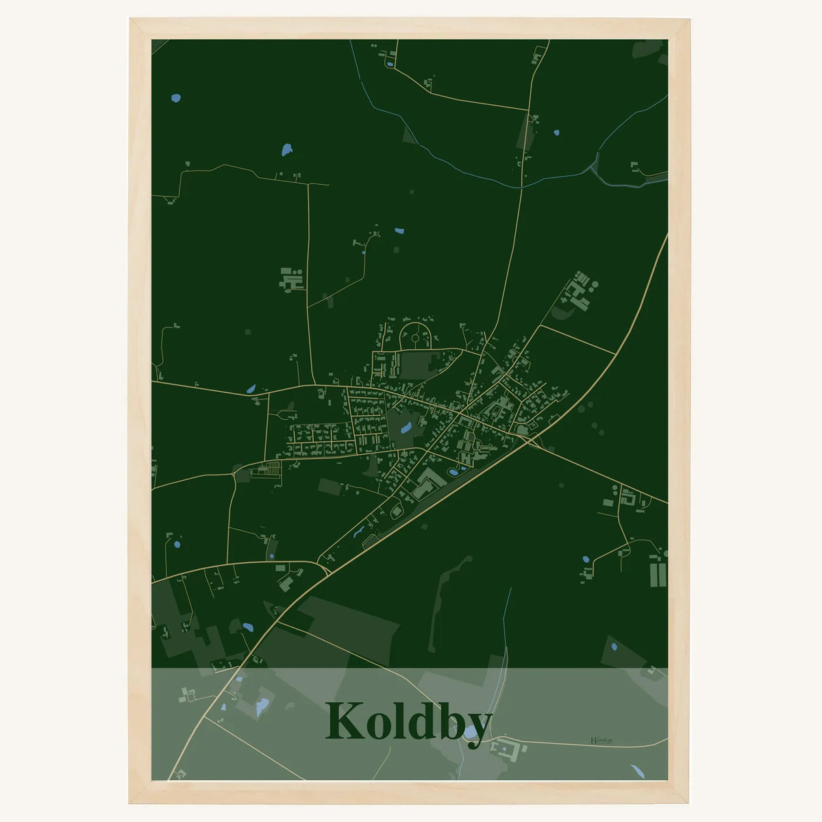 Koldby plakat – Firkantet 2026 – Mørk grøn