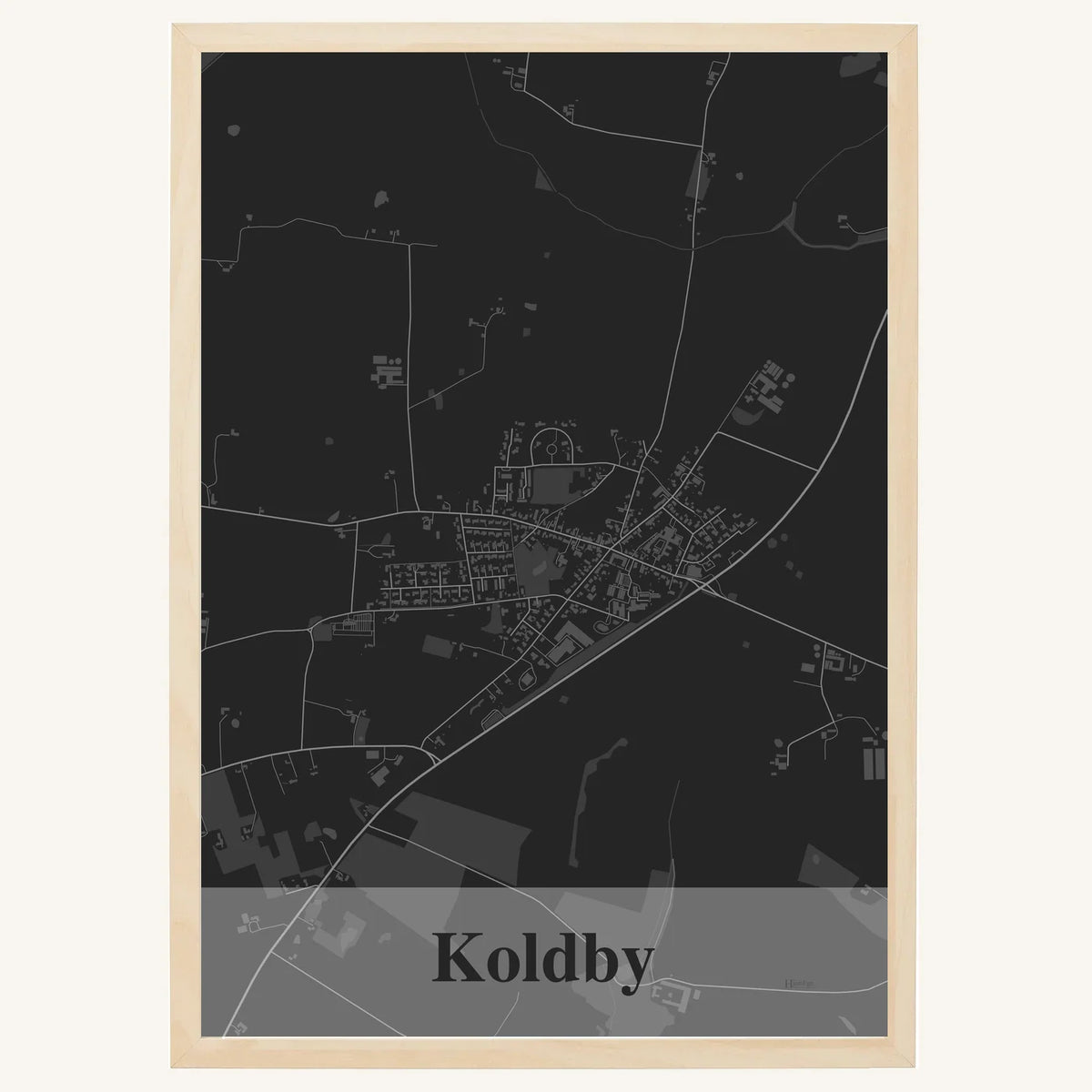 Koldby plakat – Firkantet 2026 – Mørk grå
