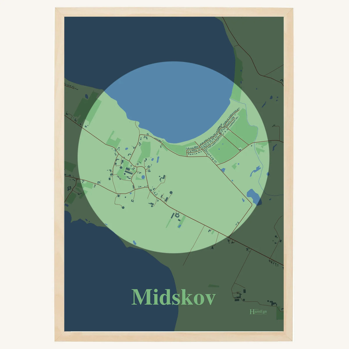 Midskov plakat – Centrum 2026 – Lys pastel grøn