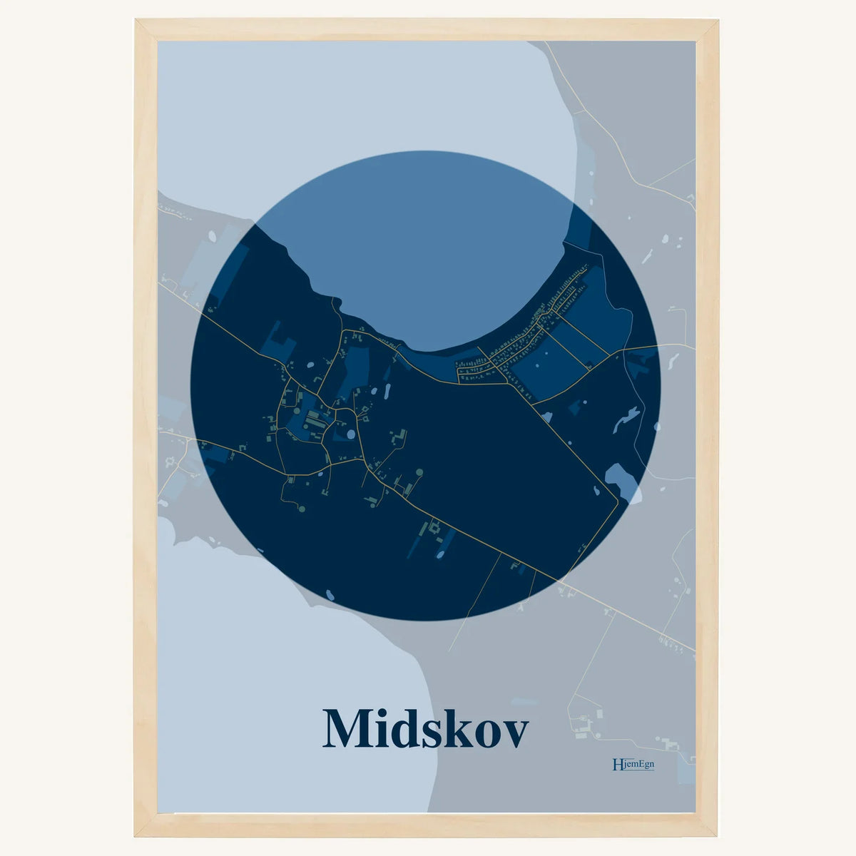 Midskov plakat – Centrum 2026 – Mørk blå