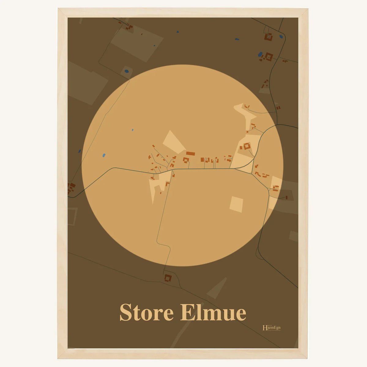 Store Elmue plakat – Centrum 2026 – Lys pastel brun