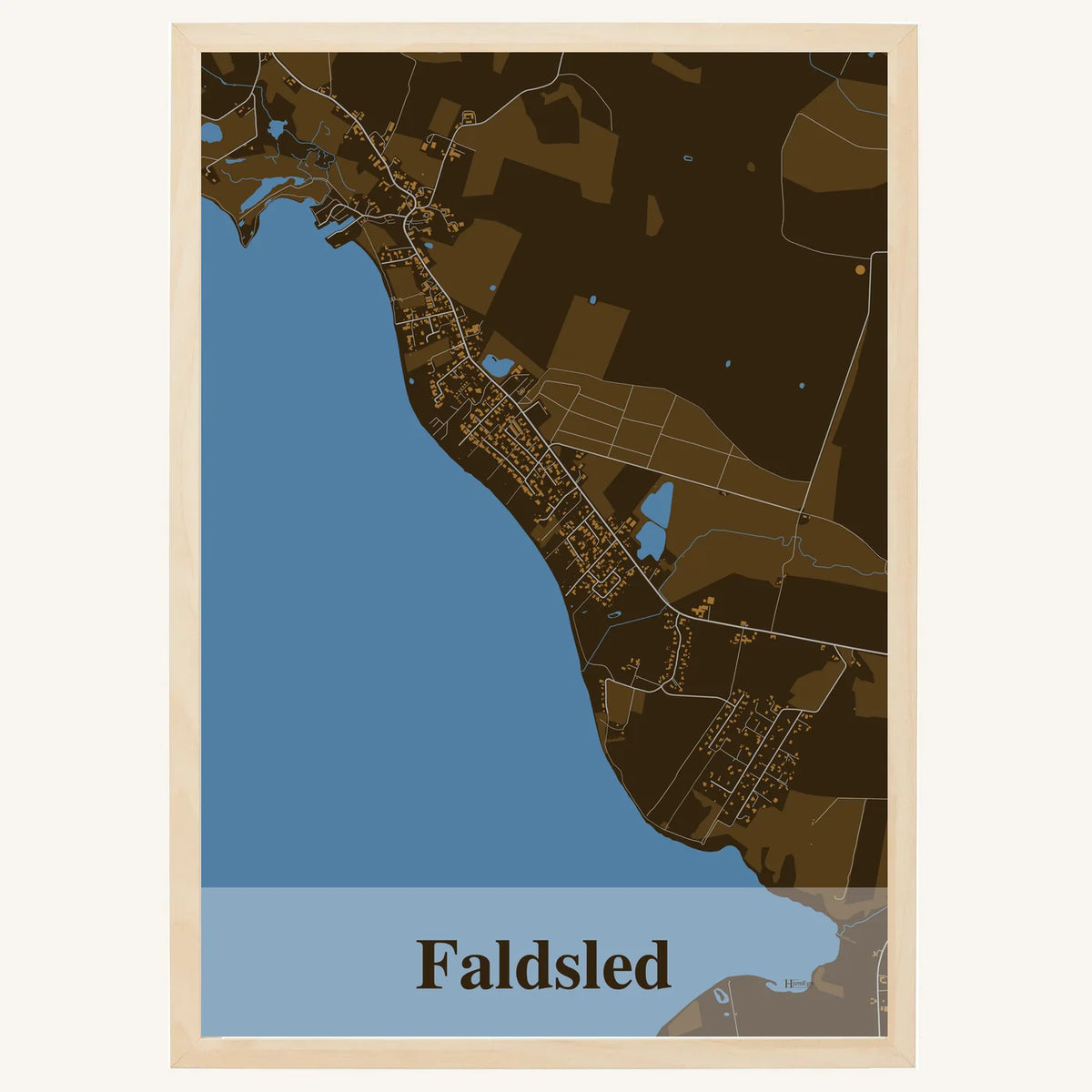 Faldsled plakat – Firkantet 2026 – Mørk brun