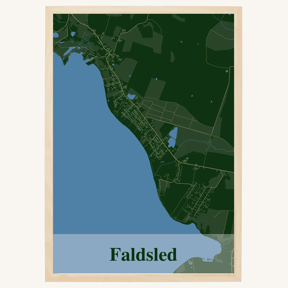 Faldsled plakat – Firkantet 2026 – Mørk grøn