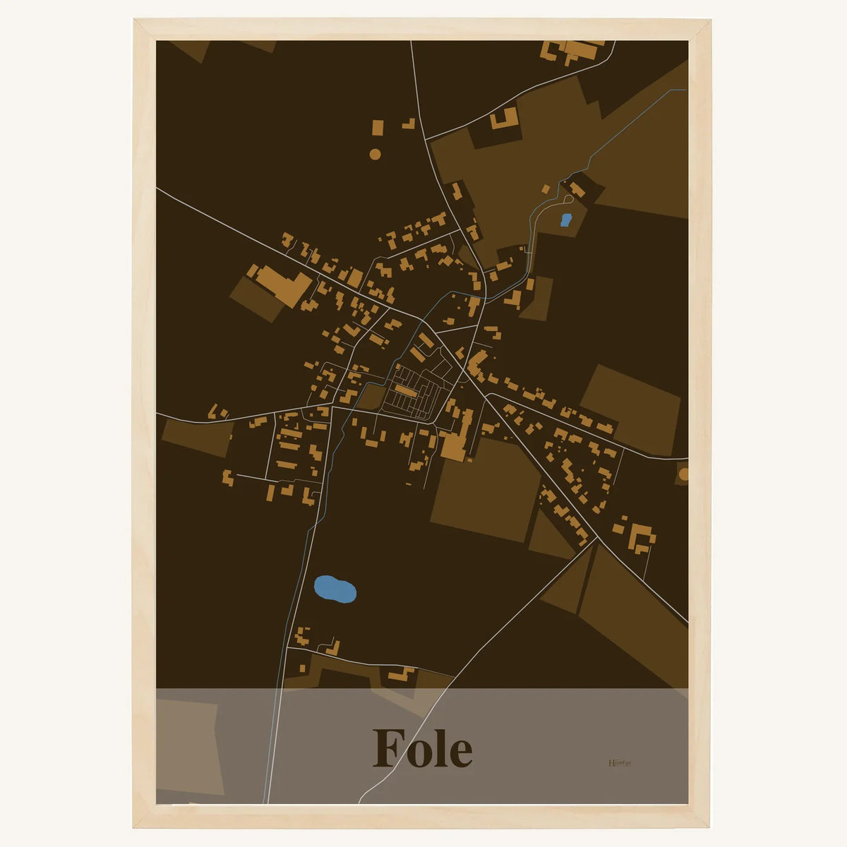 Fole plakat – Firkantet 2026 – Mørk brun