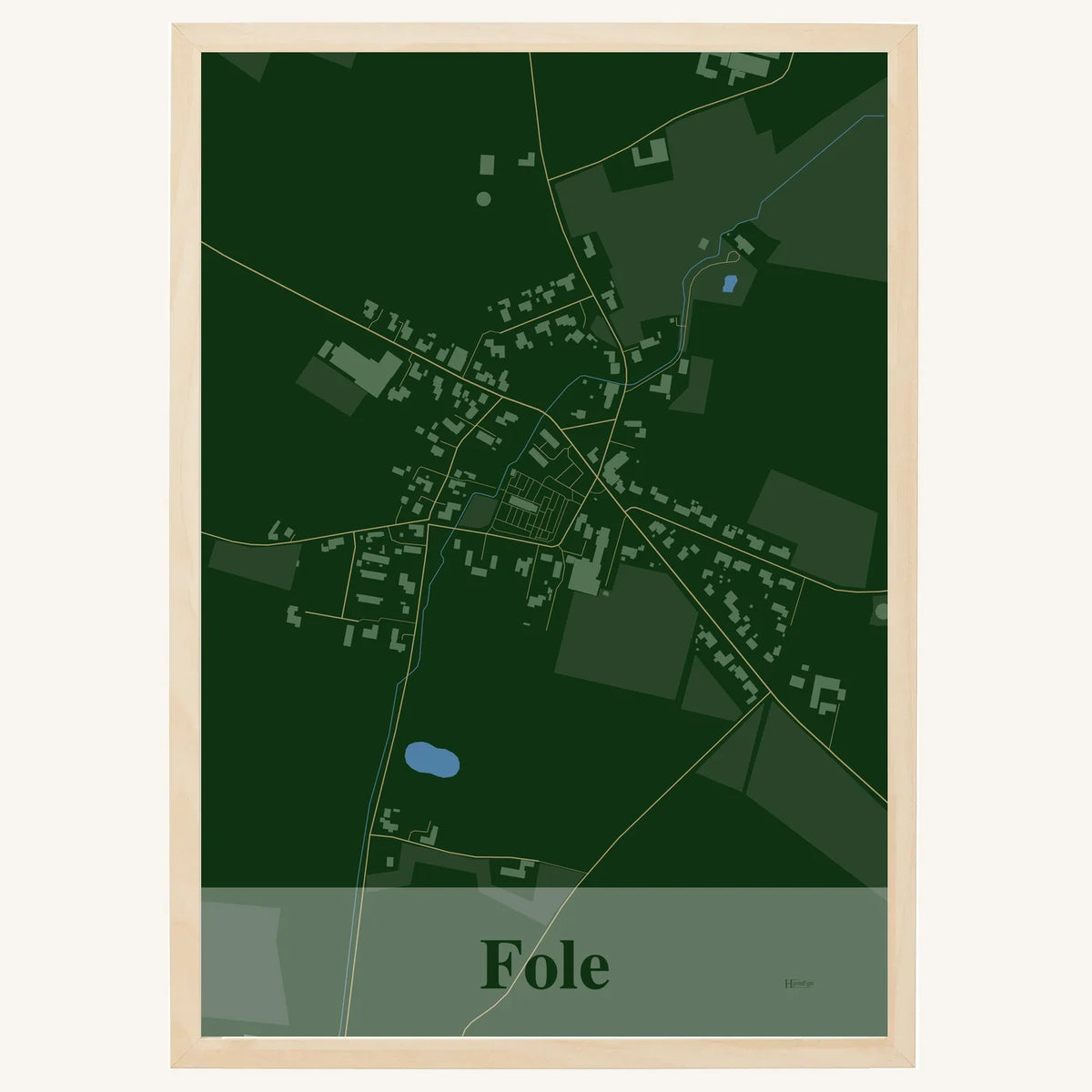 Fole plakat – Firkantet 2026 – Mørk grøn