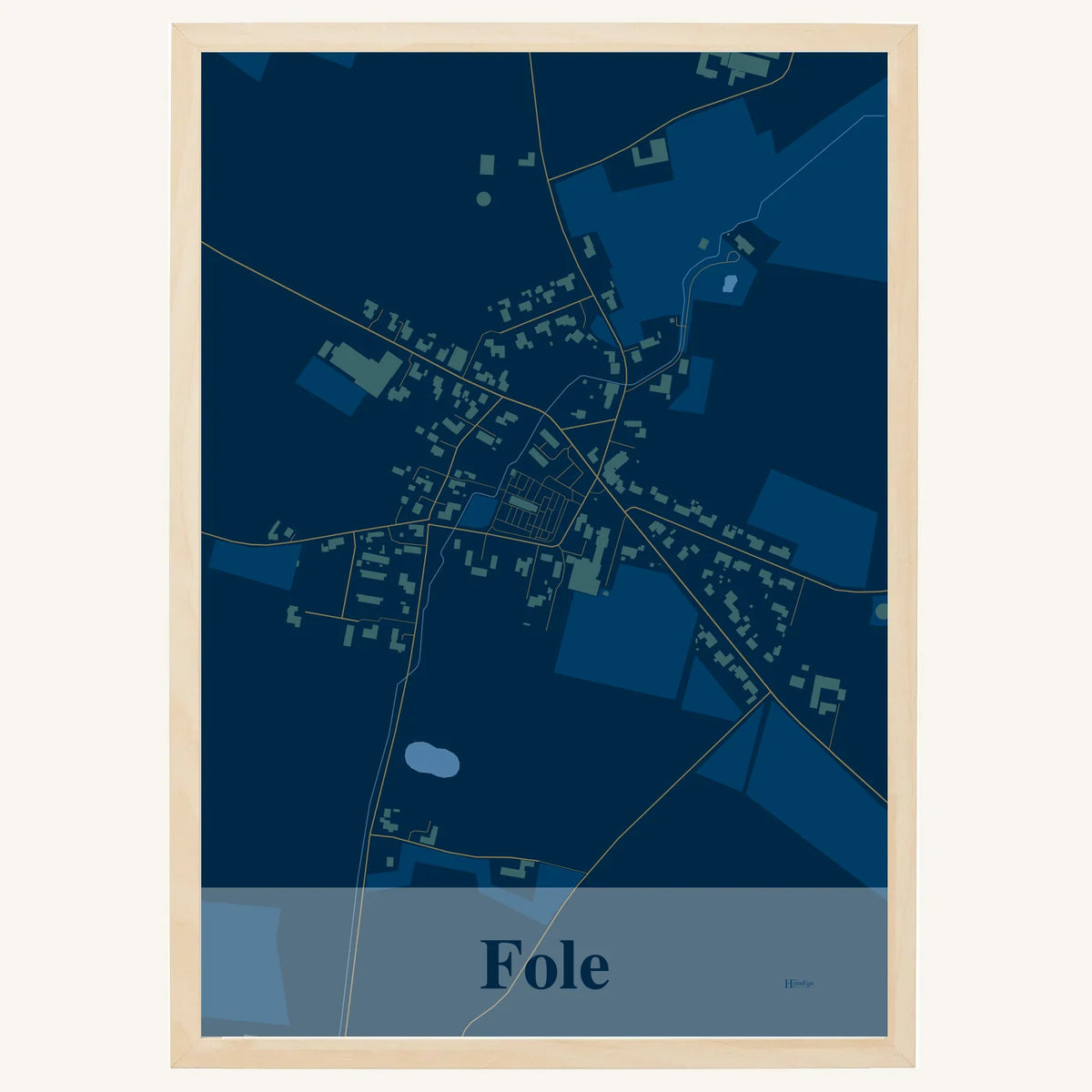 Fole plakat – Firkantet 2026 – Mørk blå