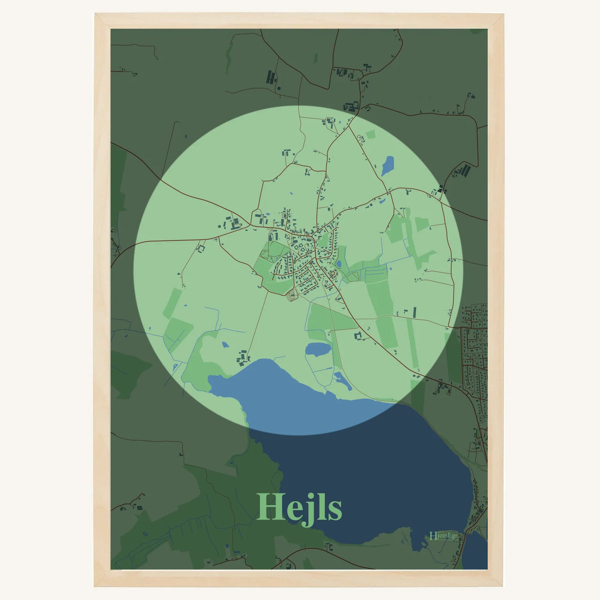 Hejls plakat – Centrum 2026 – Lys pastel grøn