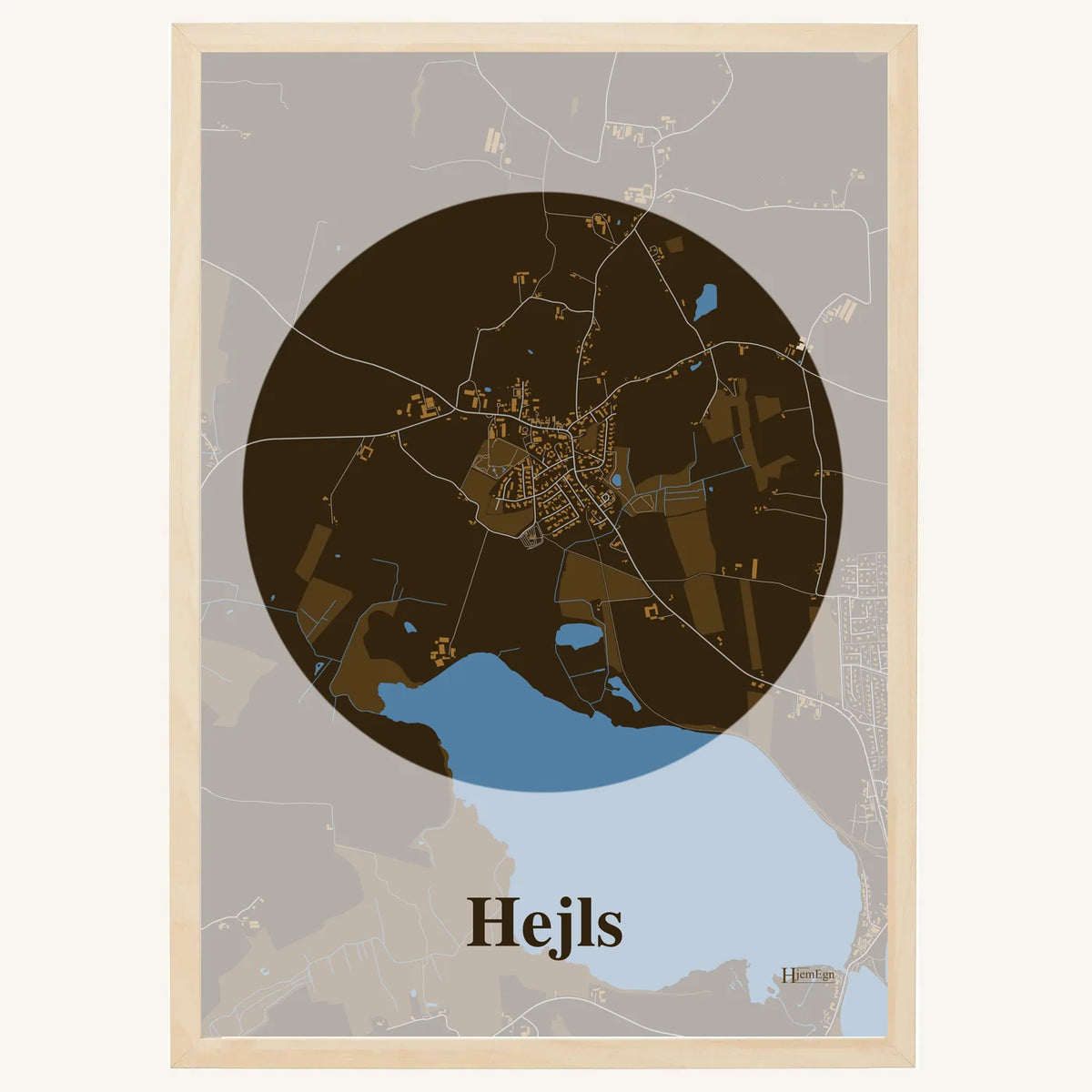 Hejls plakat – Centrum 2026 – Mørk brun