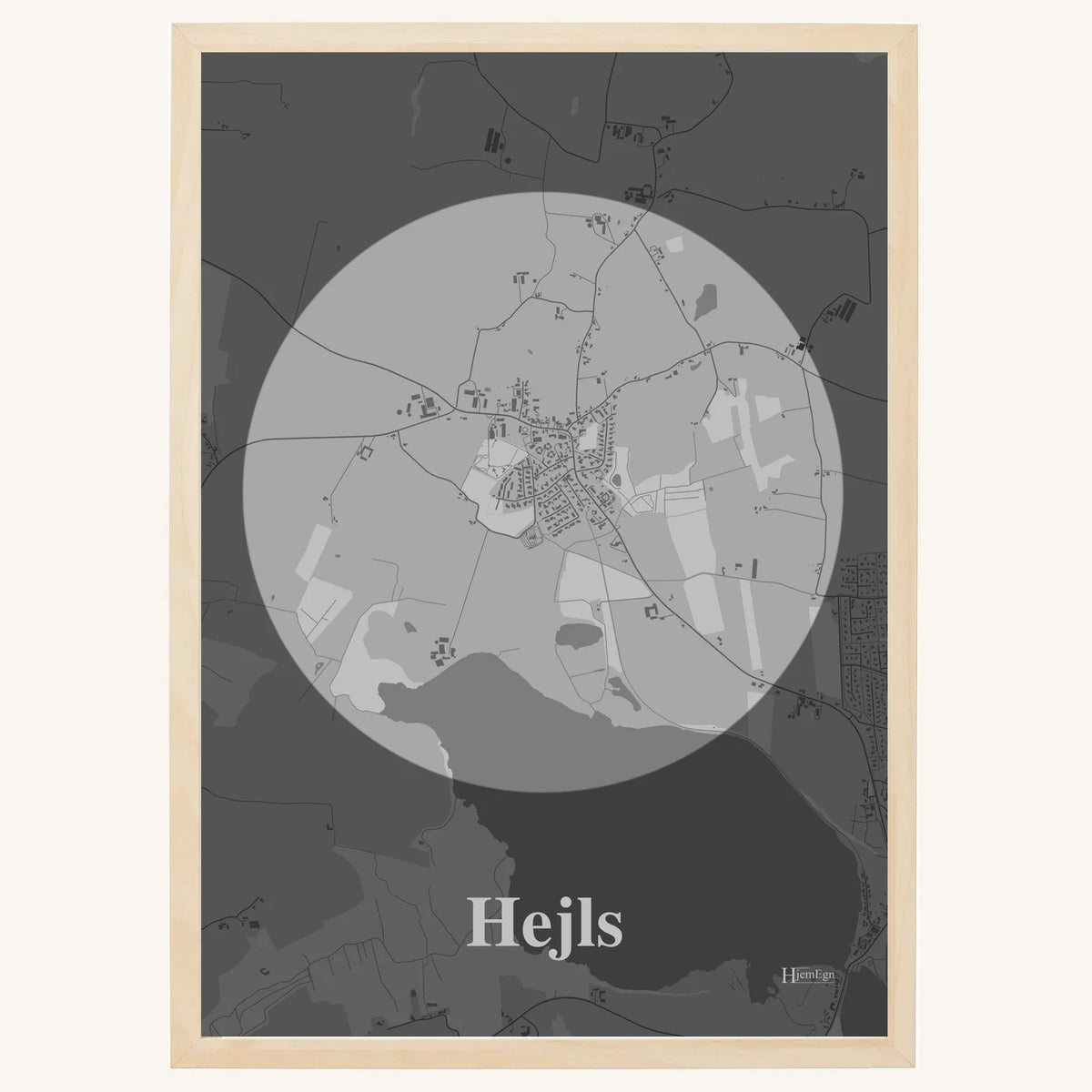 Hejls plakat – Centrum 2026 – Lys pastel grå