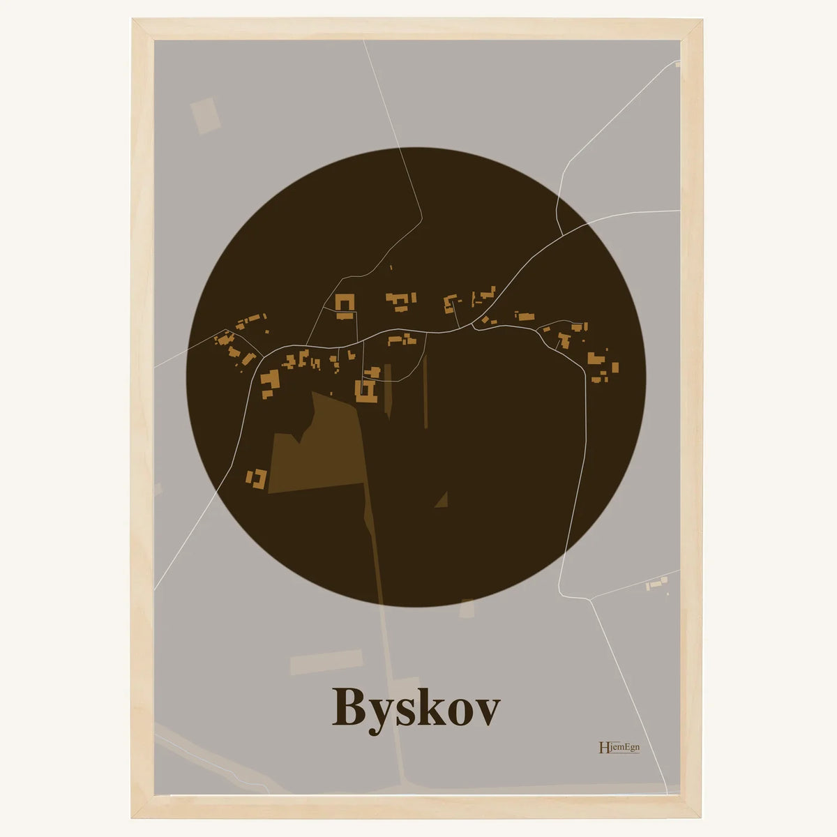 Byskov plakat – Centrum 2026 – Mørk brun