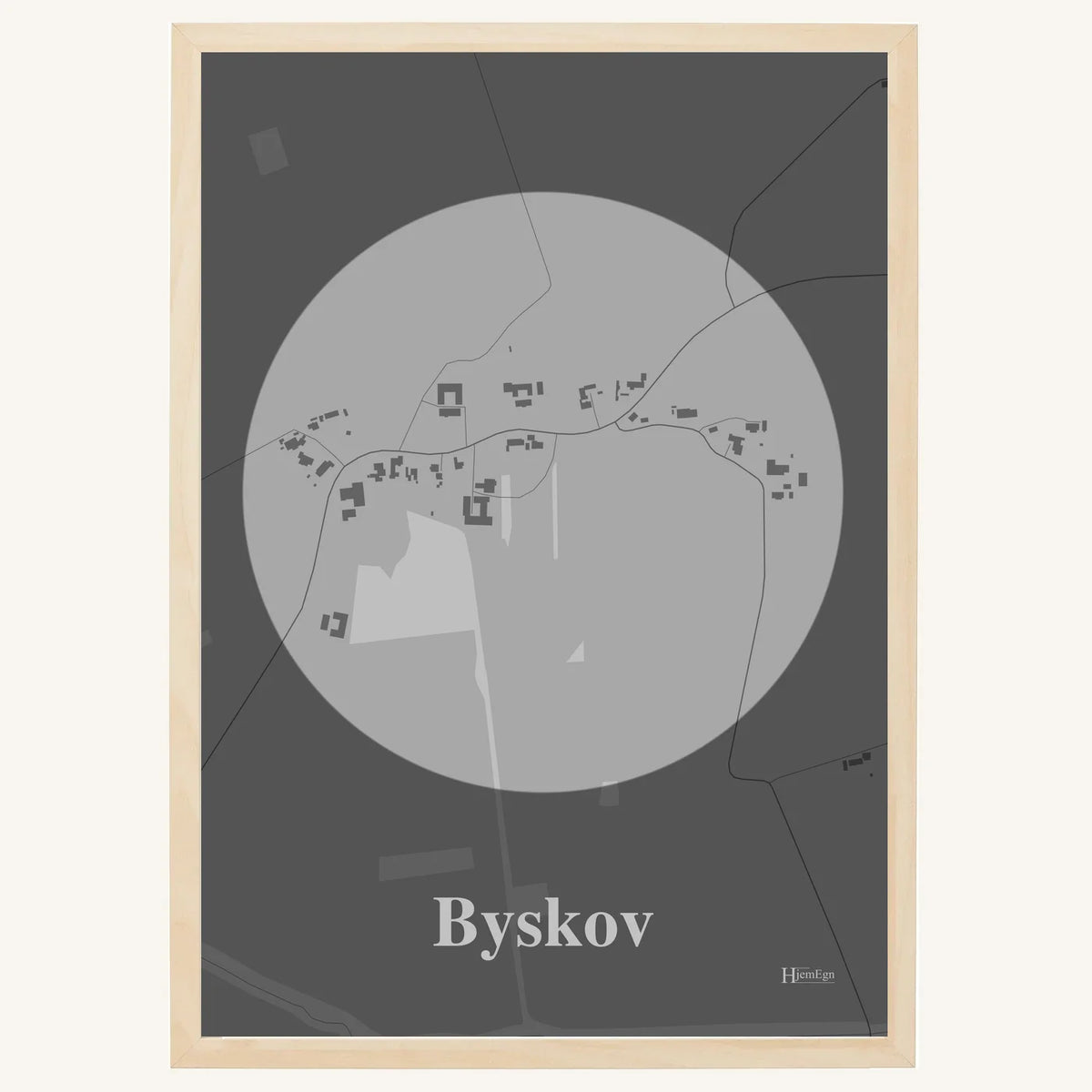 Byskov plakat – Centrum 2026 – Lys pastel grå