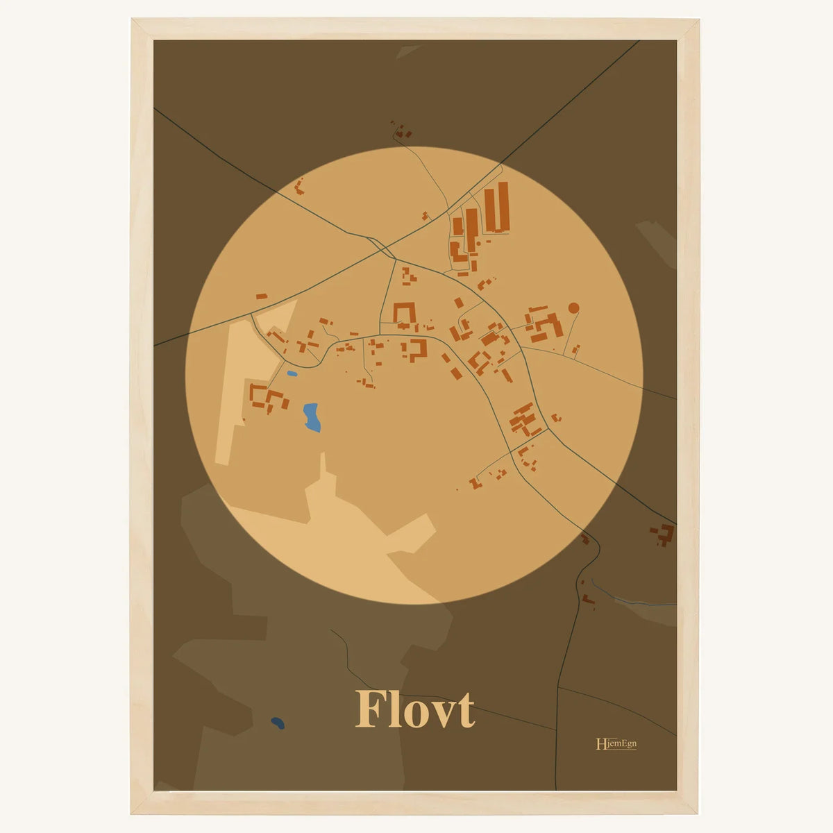 Flovt plakat – Centrum 2026 – Lys pastel brun