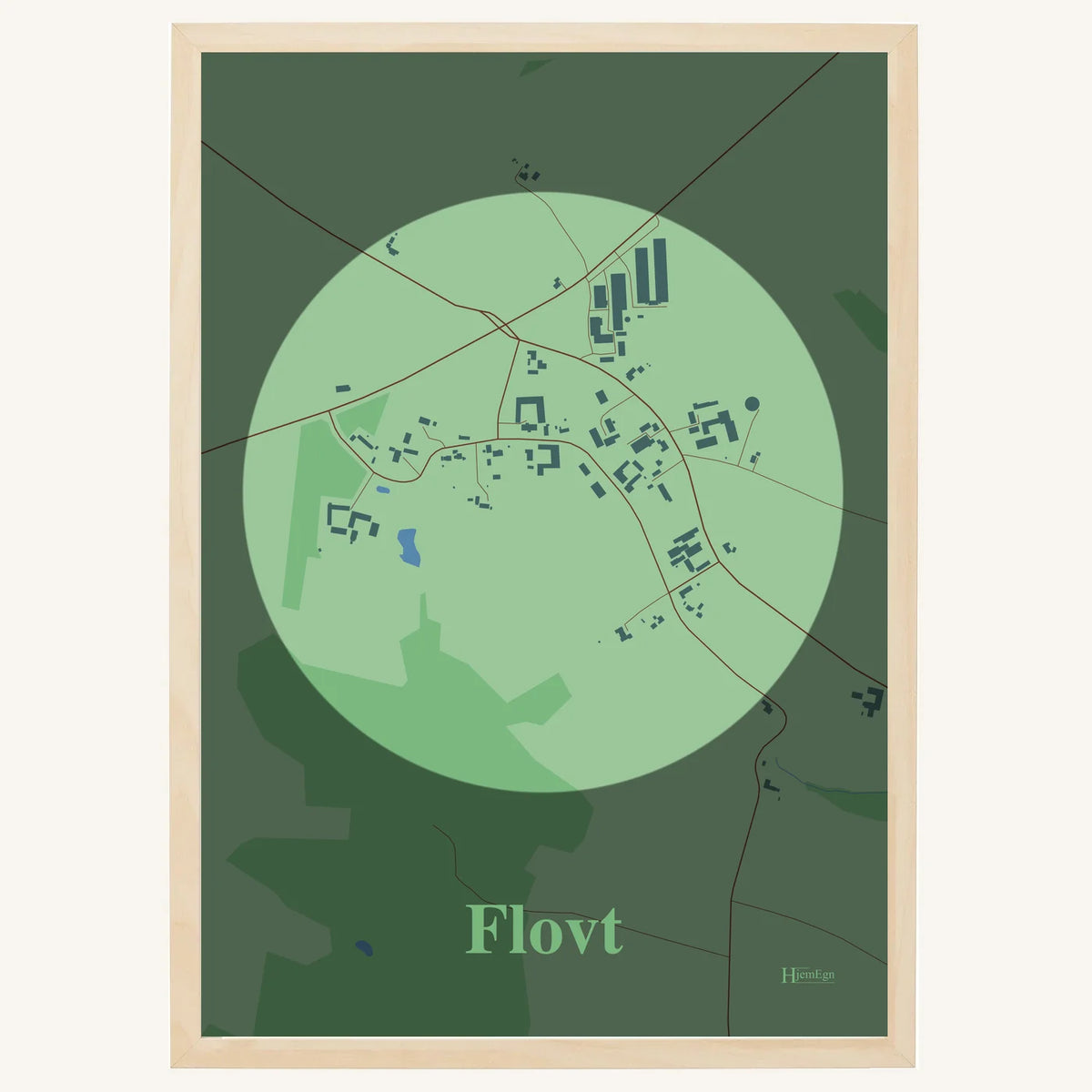 Flovt plakat – Centrum 2026 – Lys pastel grøn