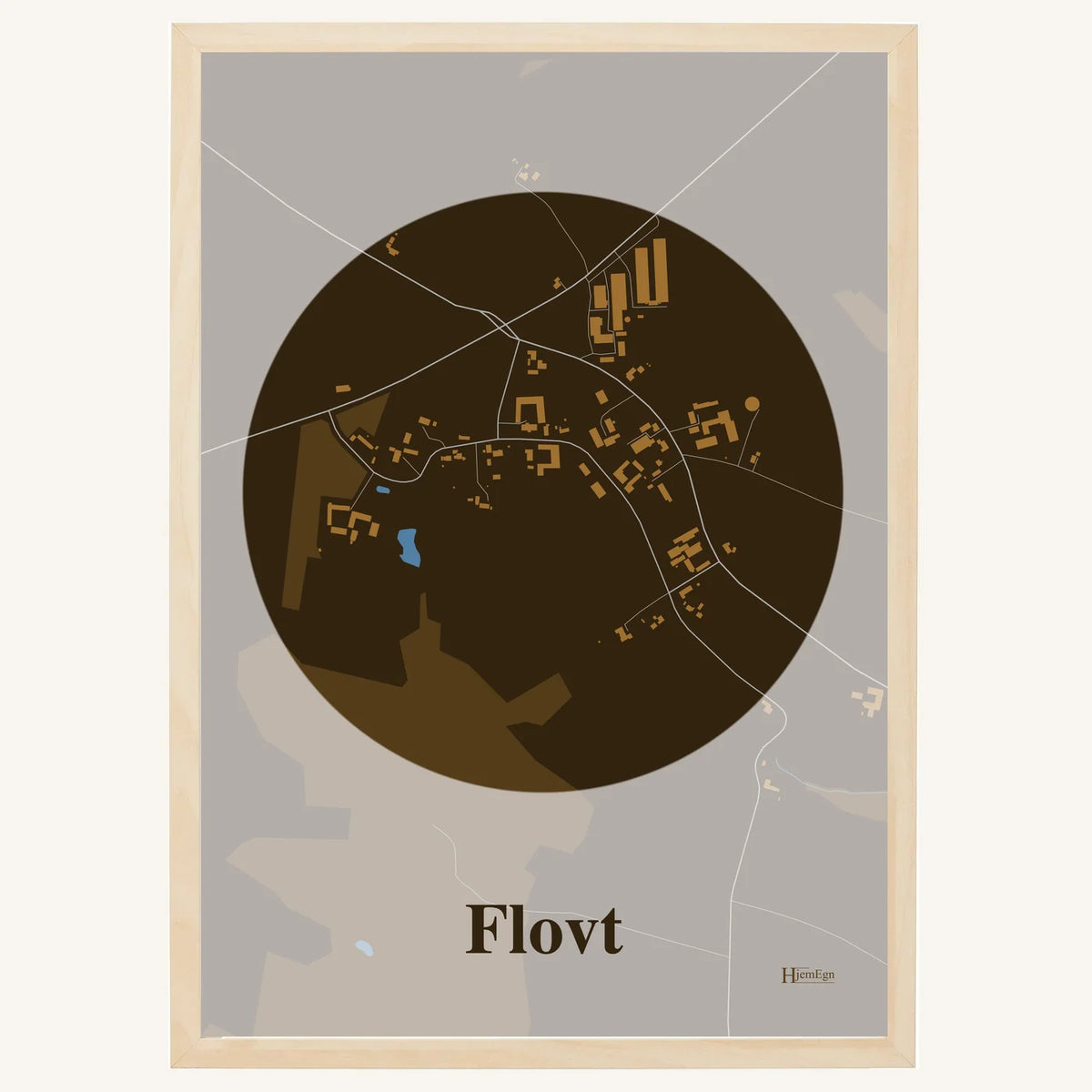 Flovt plakat – Centrum 2026 – Mørk brun