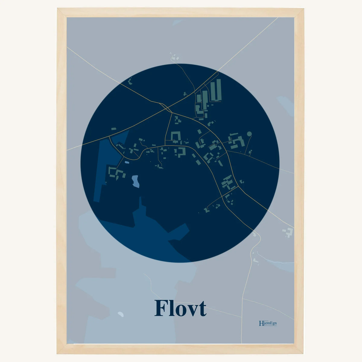 Flovt plakat – Centrum 2026 – Mørk blå