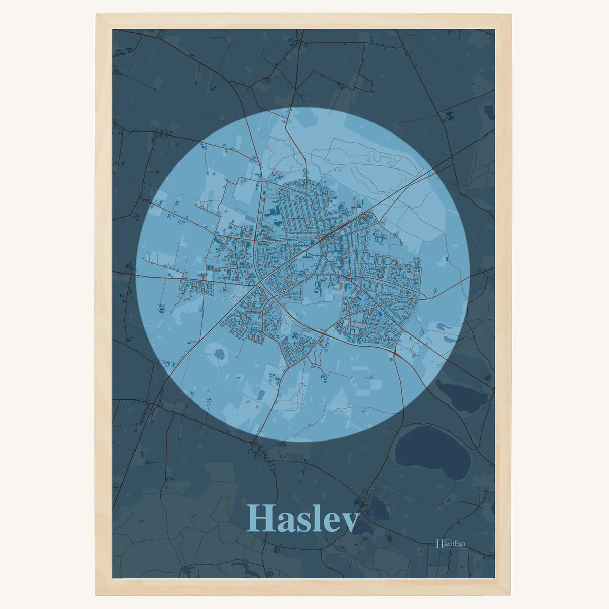 Haslev plakat – Centrum 2026 – Lys pastel blå