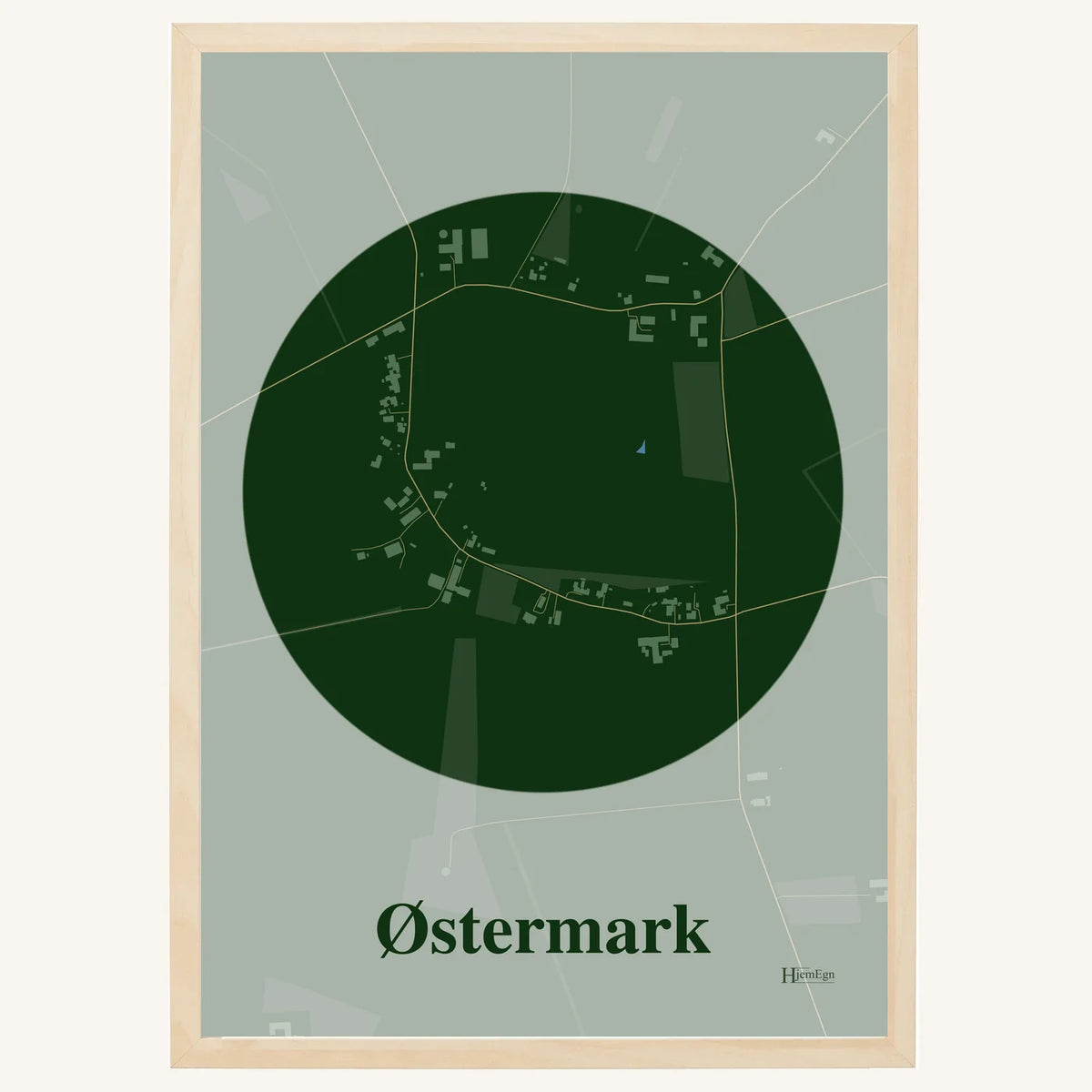 Østermark plakat – Centrum 2026 – Mørk grøn