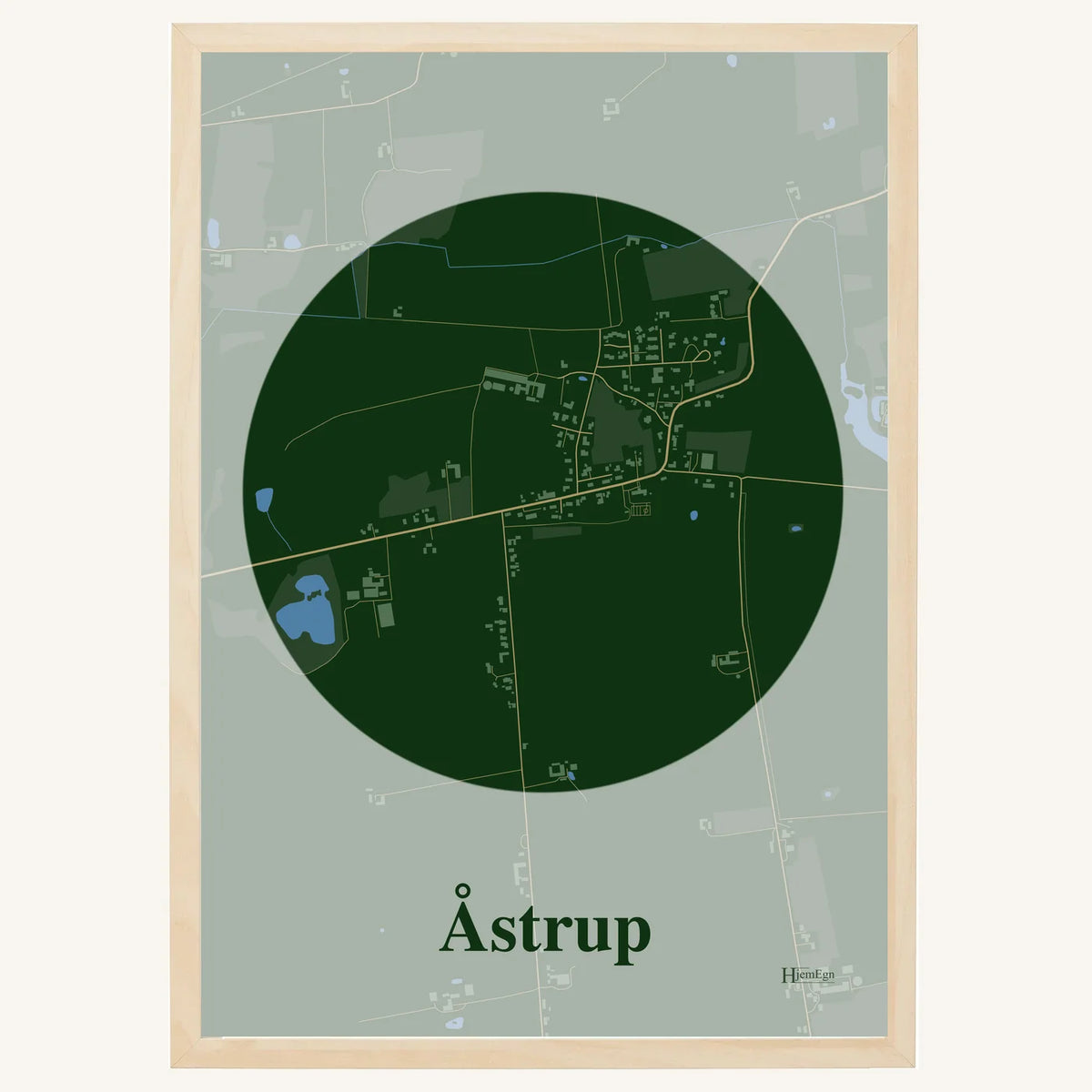 Åstrup plakat – Centrum 2026 – Mørk grøn