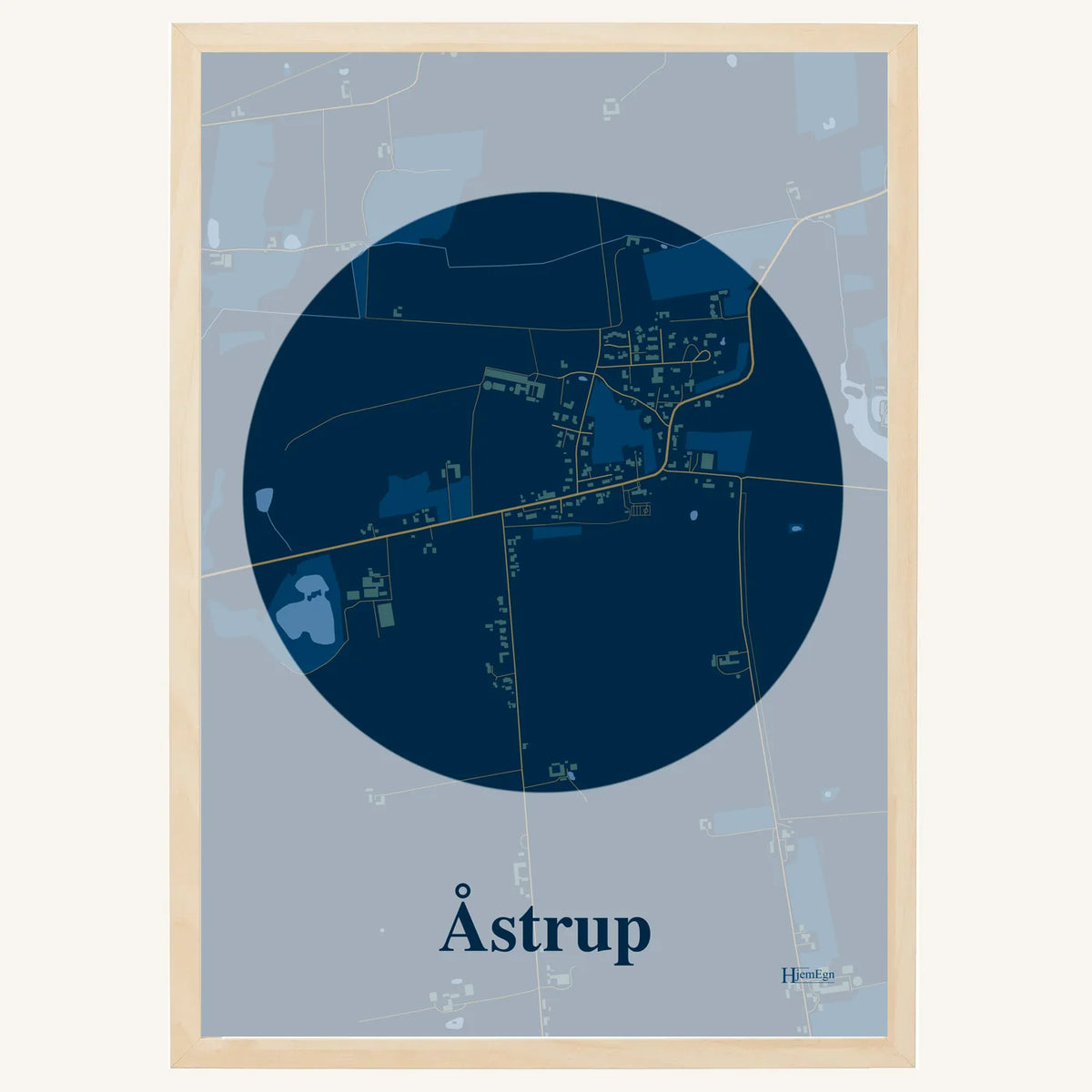 Åstrup plakat – Centrum 2026 – Mørk blå
