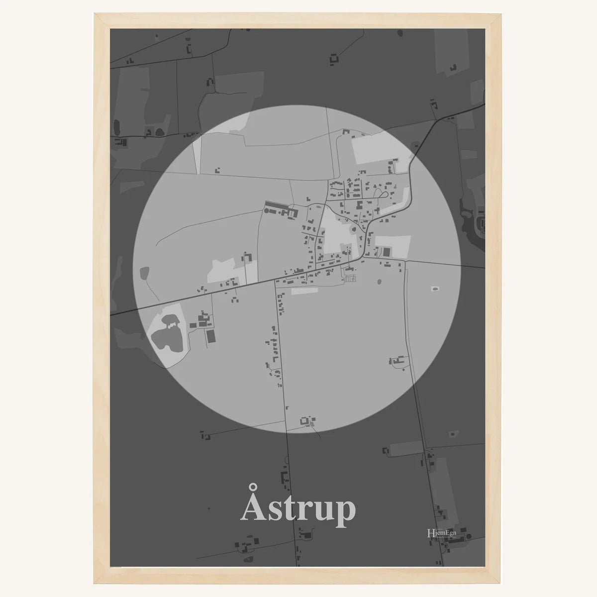 Åstrup plakat – Centrum 2026 – Lys pastel grå