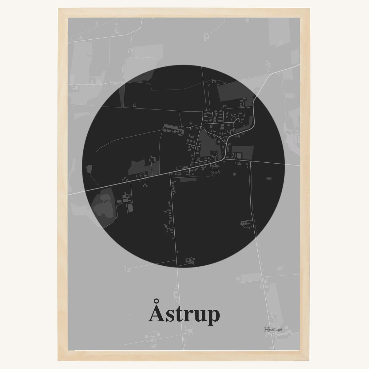Åstrup plakat – Centrum 2026 – Mørk grå