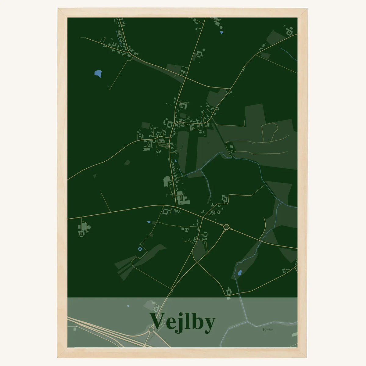 Vejlby plakat – Firkantet 2026 – Mørk grøn