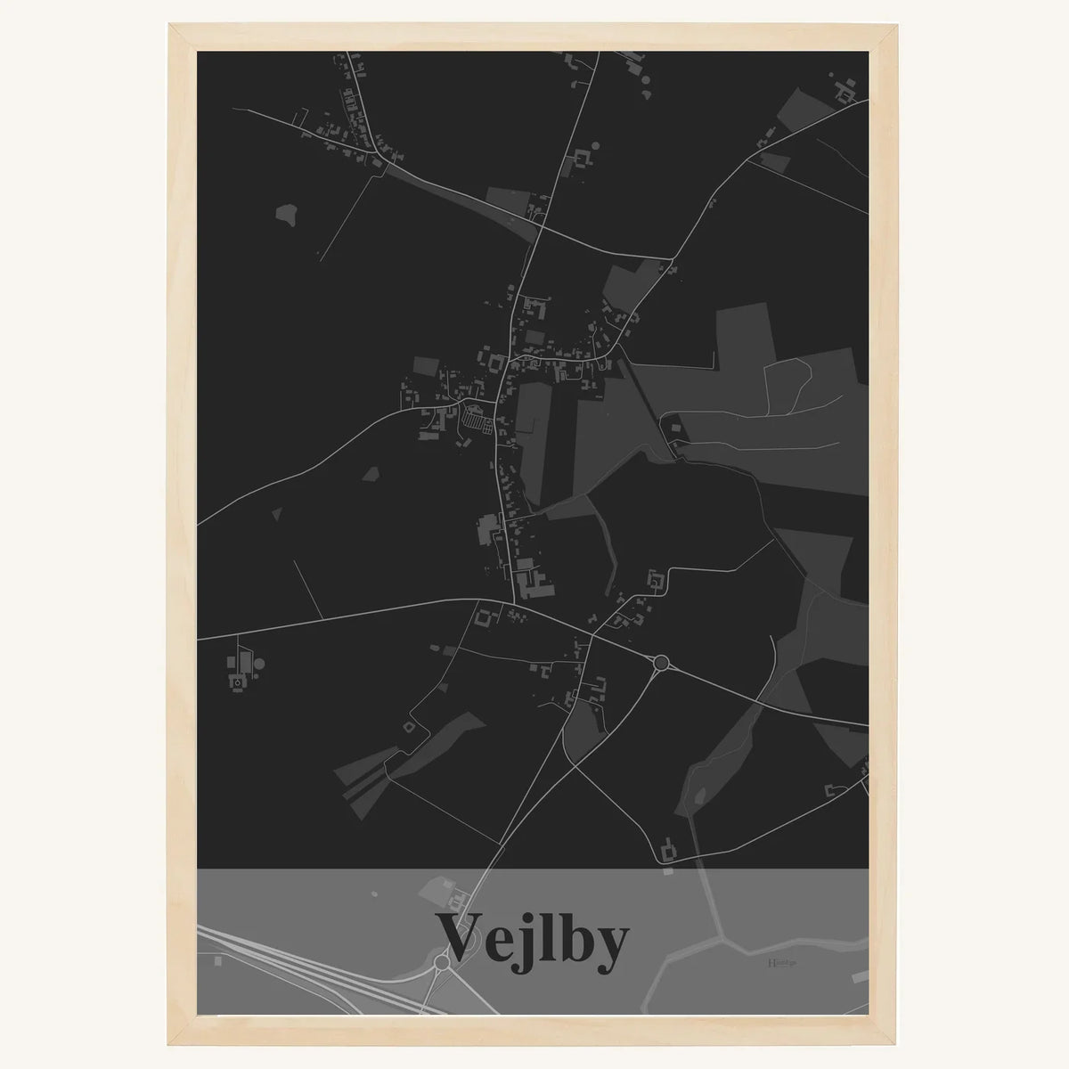 Vejlby plakat – Firkantet 2026 – Mørk grå