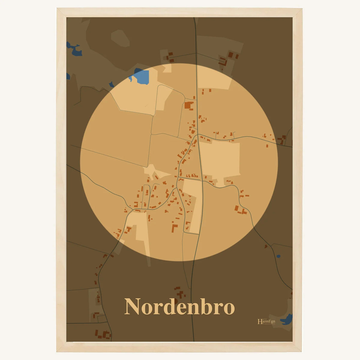Nordenbro plakat – Centrum 2026 – Lys pastel brun
