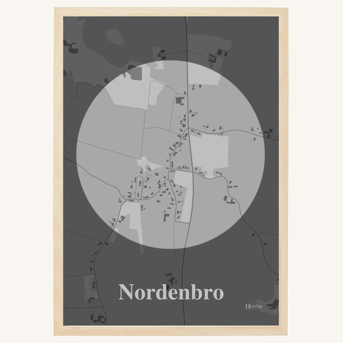 Nordenbro plakat – Centrum 2026 – Lys pastel grå