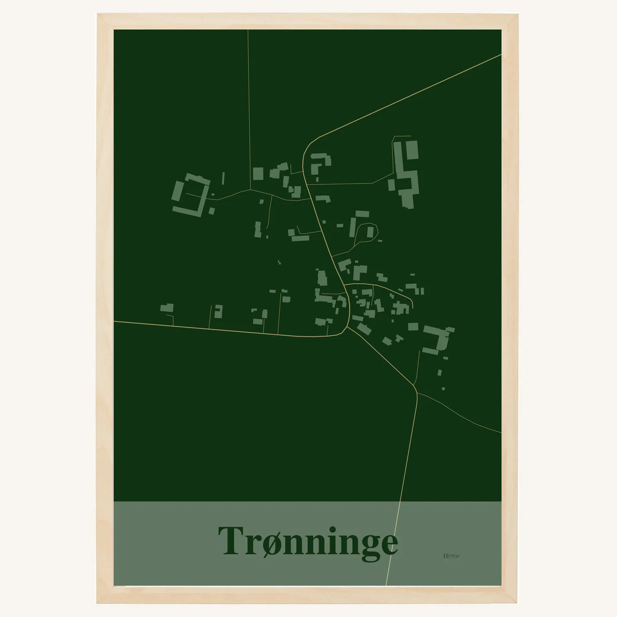 Trønninge plakat – Firkantet 2026 – Mørk grøn