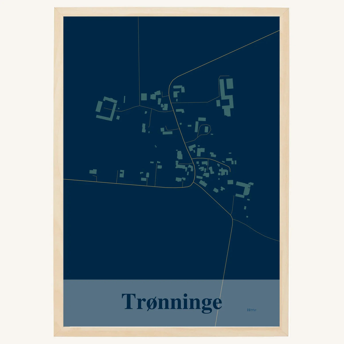 Trønninge plakat – Firkantet 2026 – Mørk blå
