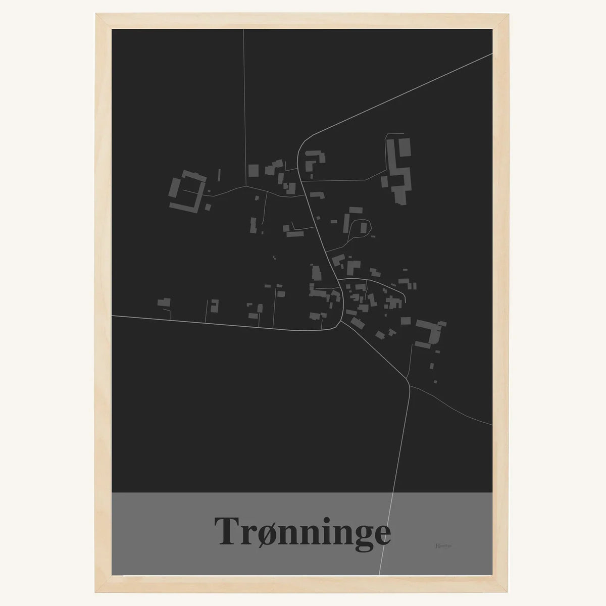 Trønninge plakat – Firkantet 2026 – Mørk grå