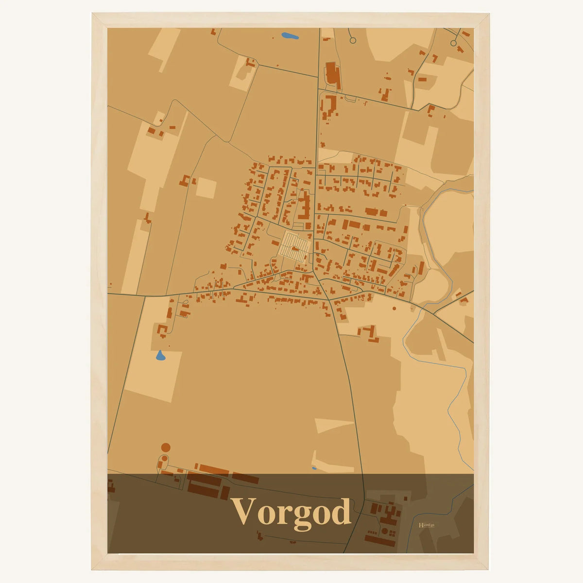 Vorgod plakat – Firkantet 2026 – Lys pastel brun