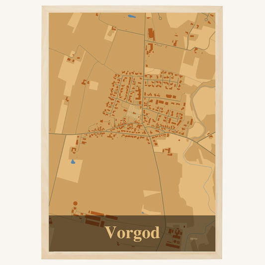 Vorgod plakat – Firkantet 2026 – Lys pastel brun